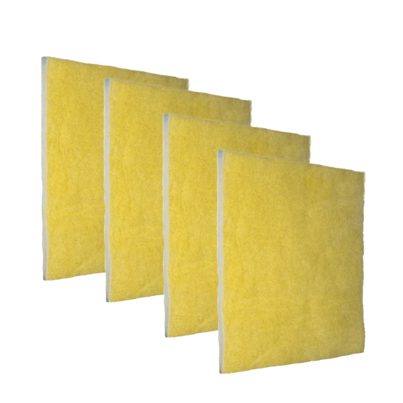 1" Yellow Screen air filter MERV 11, four pack