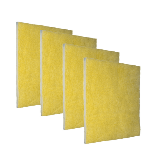 1" Yellow Screen air filter MERV 11, four pack