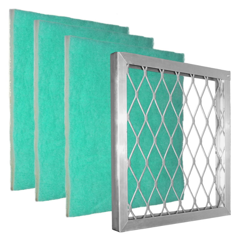 Starter pack with metal frame and three 1" Green Screen MERV 11 filters