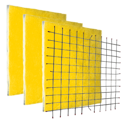 Starter pack with fixed grid and three 1" Yellow Screen MERV 11 filters
